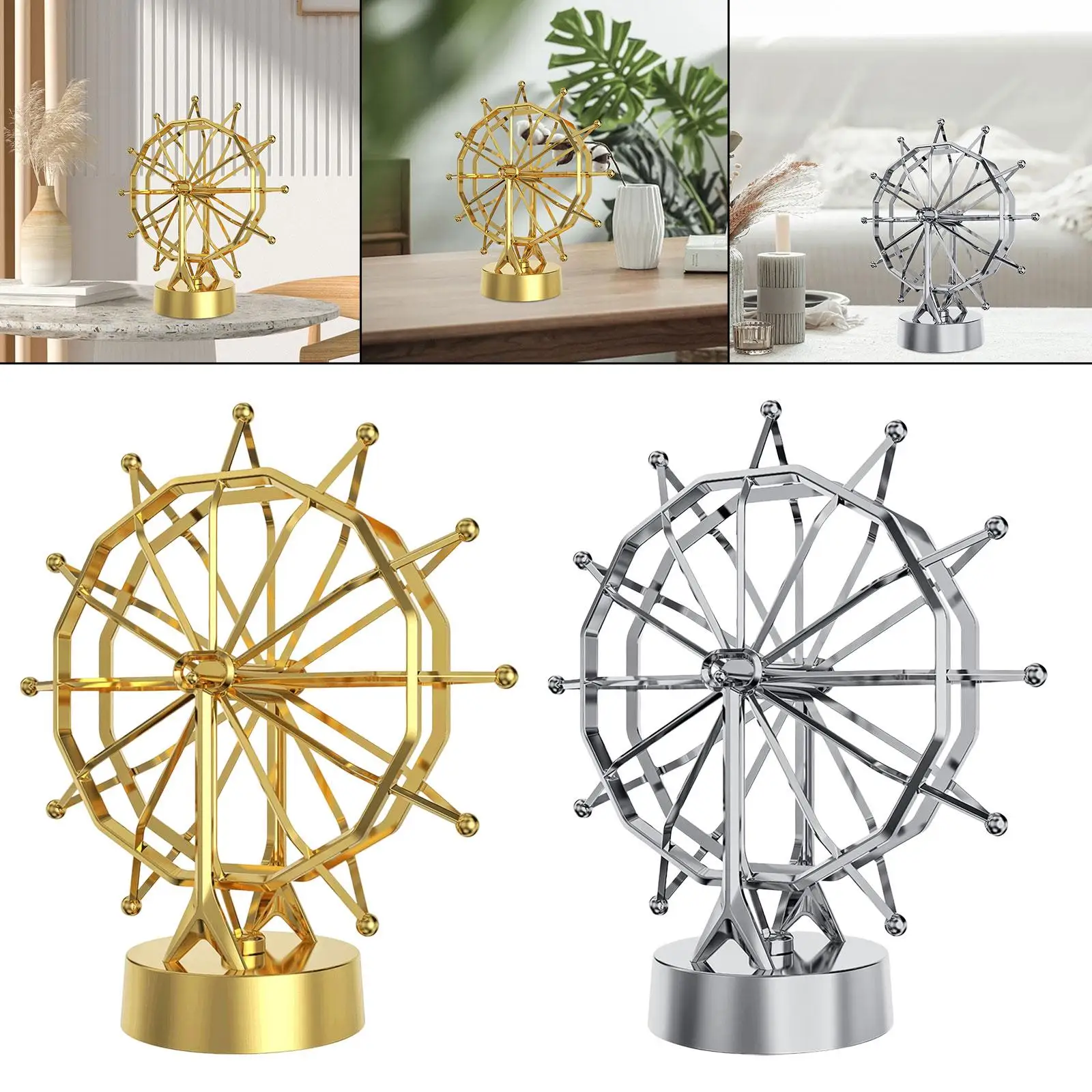 Wheel Perpetual Motion Model Science Crafts Decorative Toy Physics