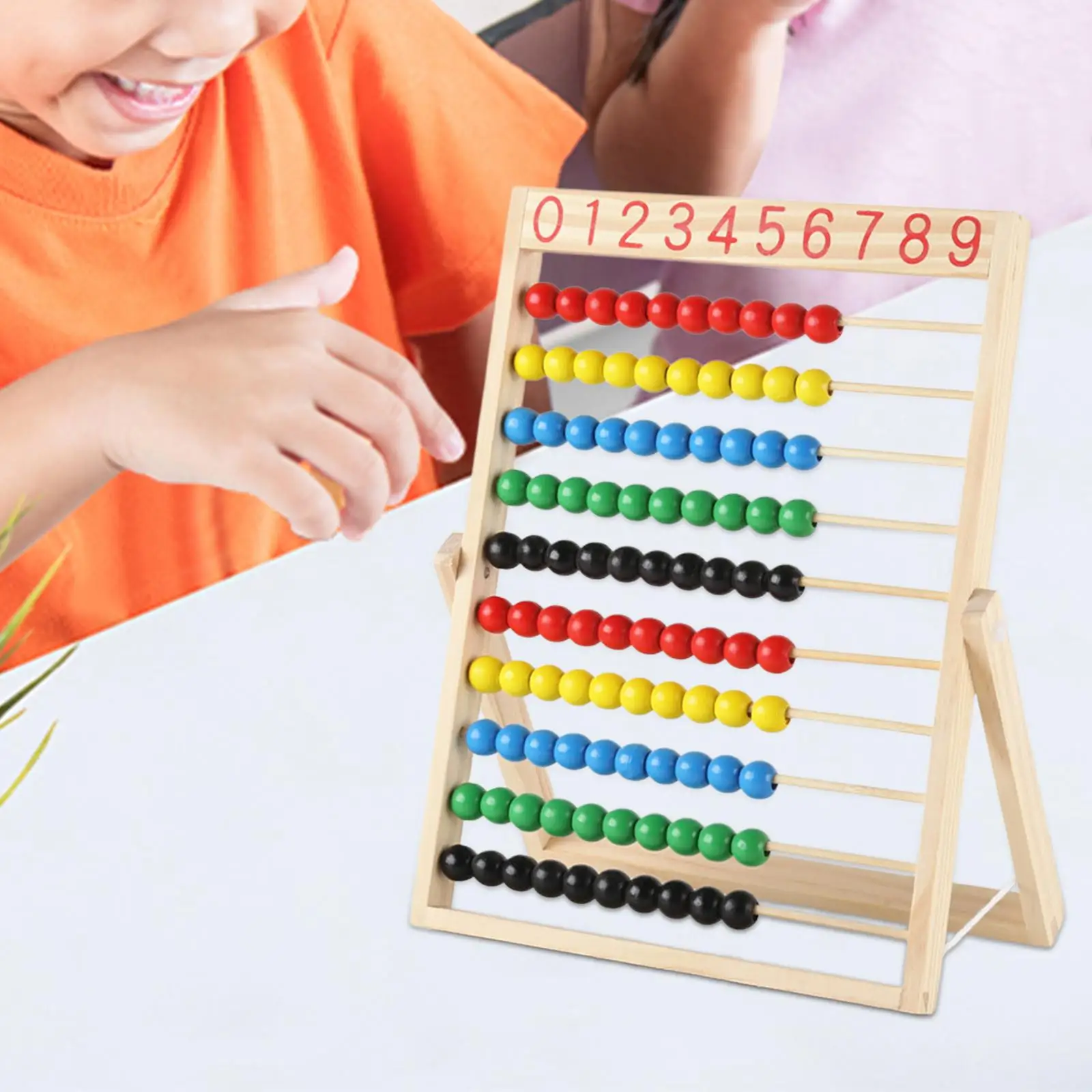 Add Subtract Abacus Math Games Learn Math Counting Abacus Toy Ten Frame Set for Kindergarten Toddlers Boys Girls Preschool Kids