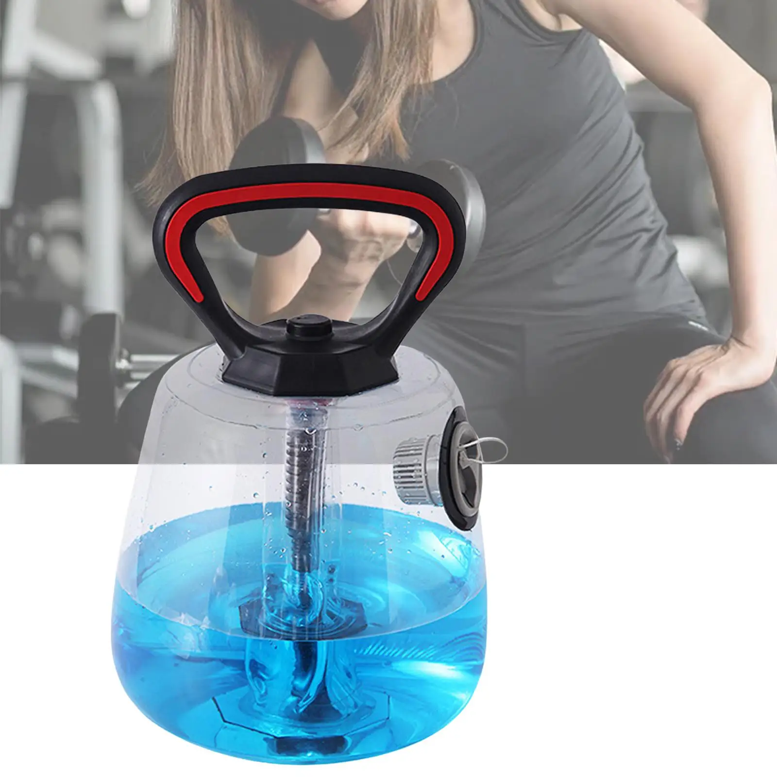 Water Filled Kettlebell Accessory Strength Training Equipment Water Bottle for Gym Full Body Household Travel Exercise