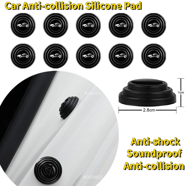 Car Anti-Collision Silicone Pad Shock Absorption Buffer Sound Insulation  Mute Close The Door Cushion Auto Accessories
