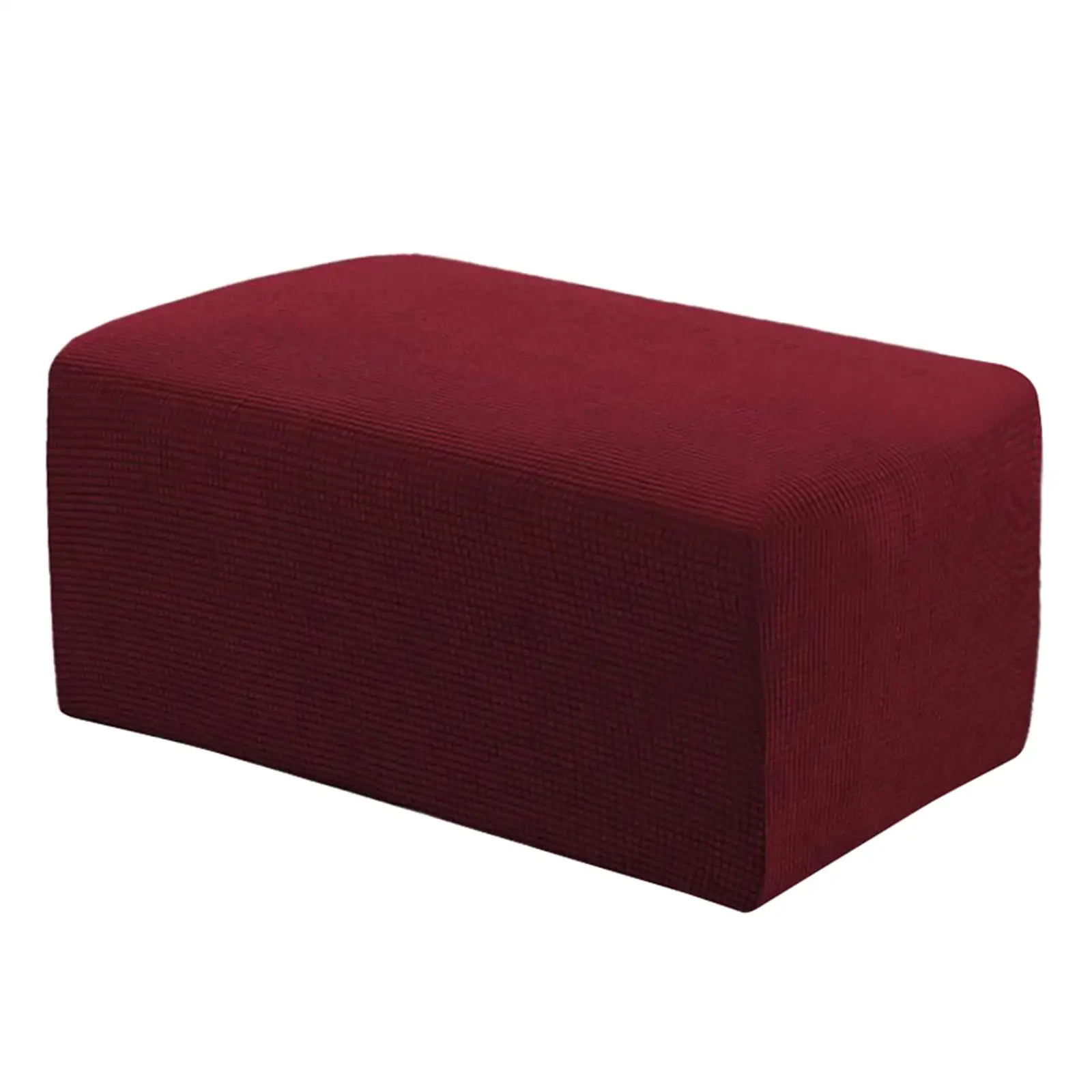 Footstool Cover Ottoman Slipcovers Folding Pouf Small Chair Sofa Guard
