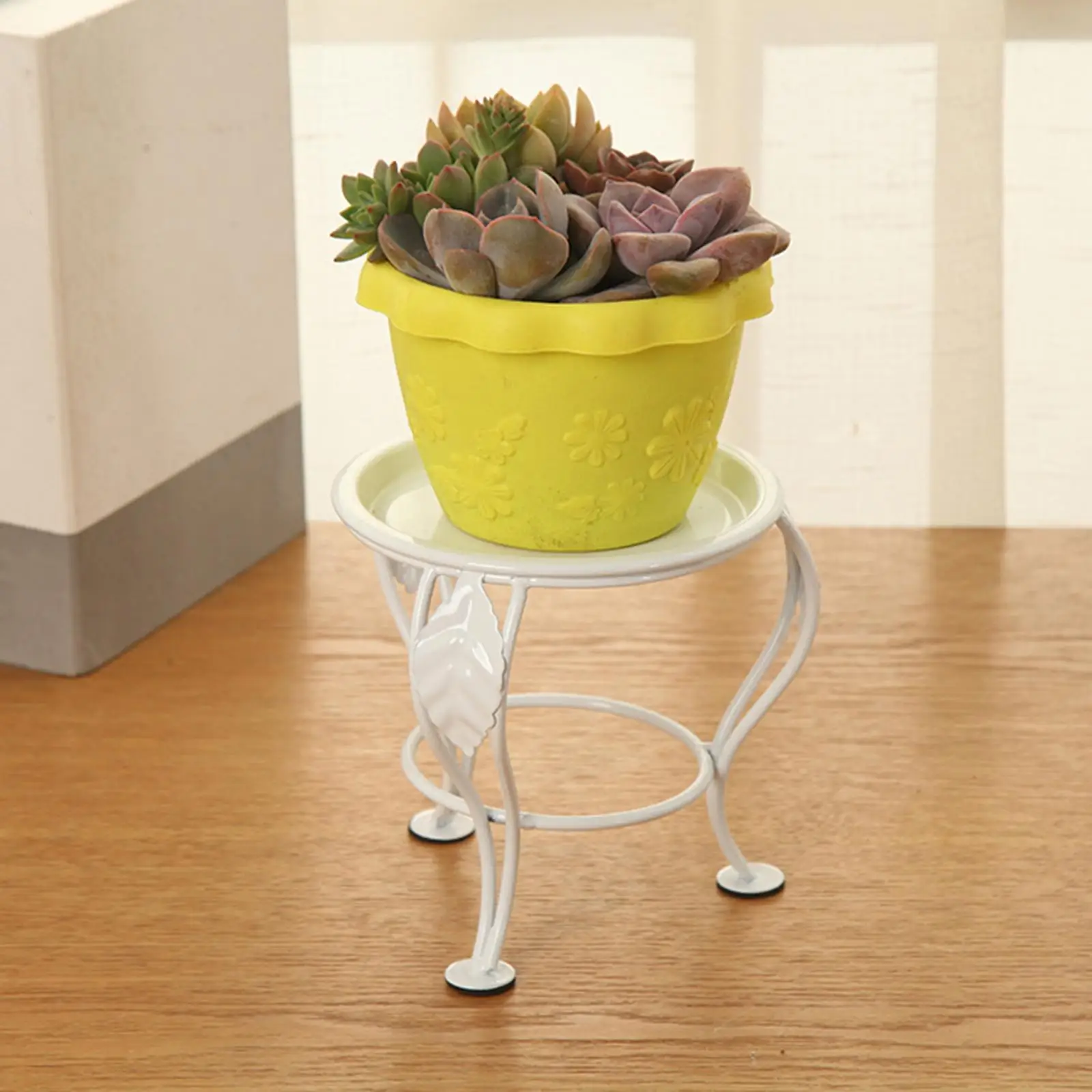 flower Pot Stand Round support Iron Art Succulents Rack for Outdoor Indoor