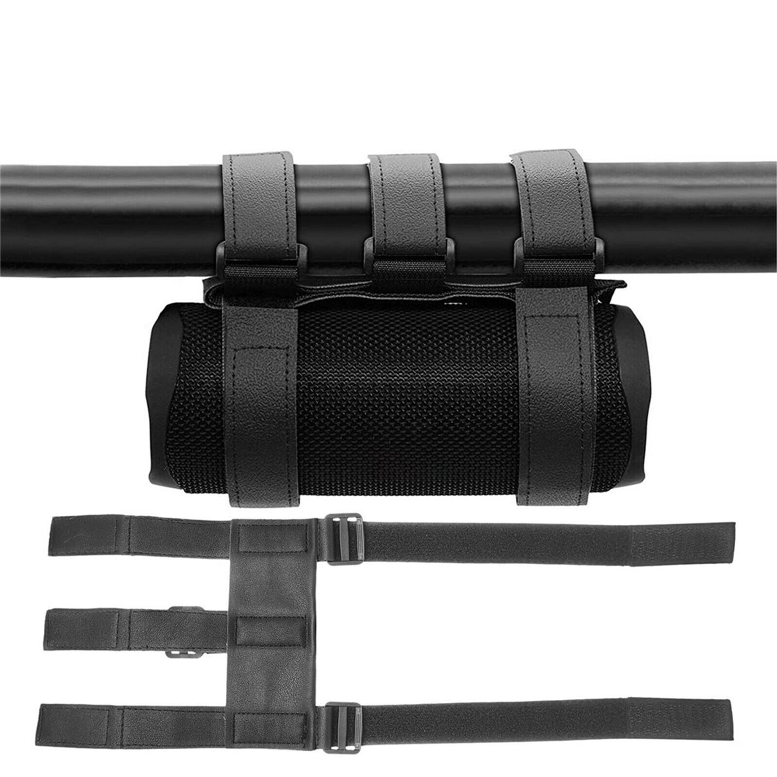 PU Leather Bicycle Water Bottle Holder Rack Fixing Strap MTB Road Bike Bluetooth Speaker Mount Strap Lightweight Cycle Equipment