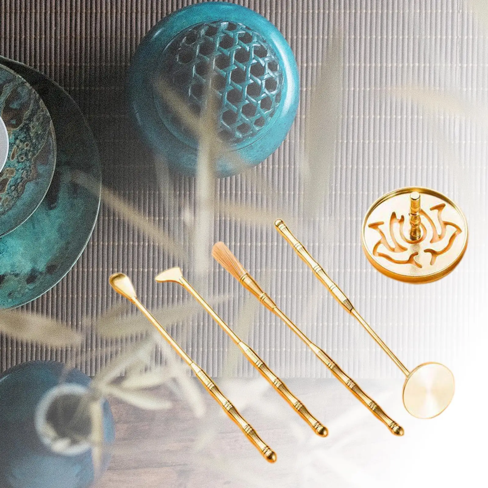 Set of 5 Copper Incense Making Kit Incense Tools Set Ash Press Professional