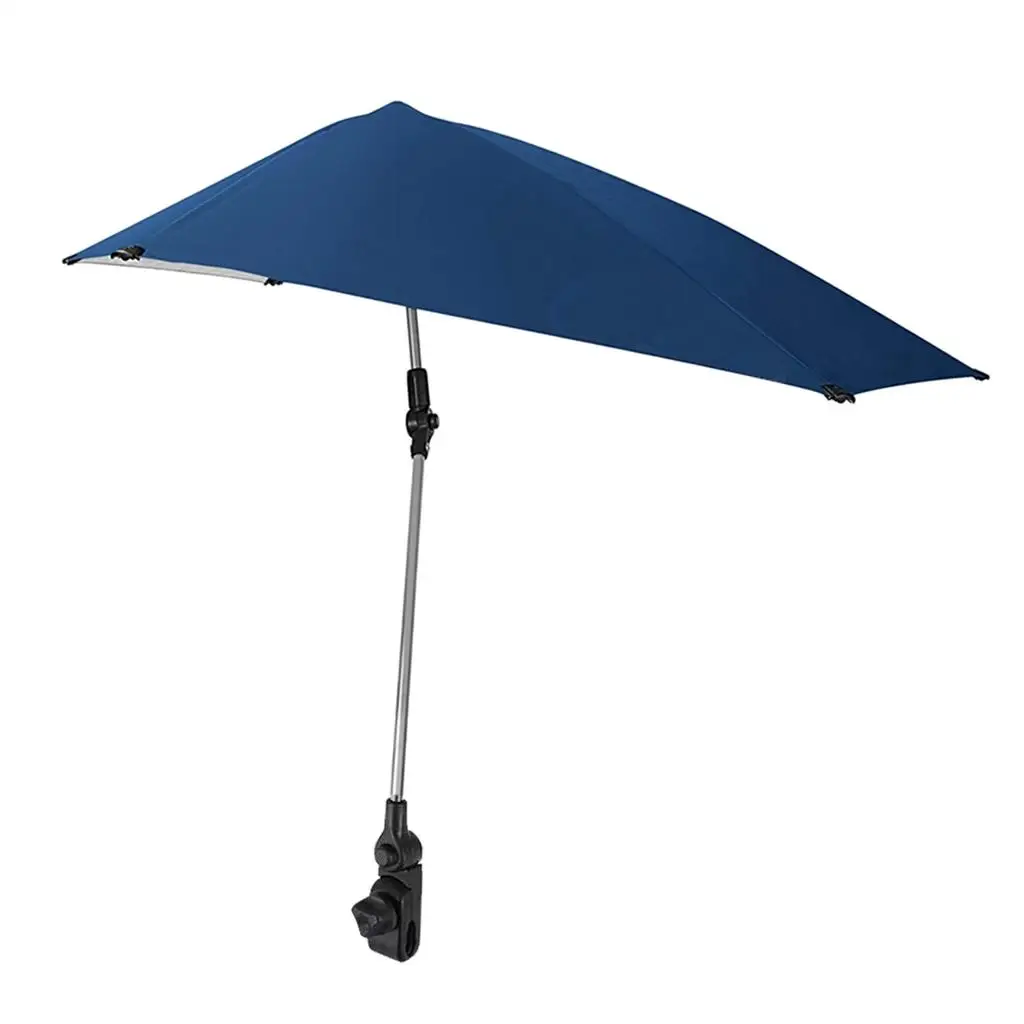 Adjustable Umbrella Parasol Canopy for Bleachers Camping Hiking Beach Chair Umbrella Large Chair With Canopy Shade