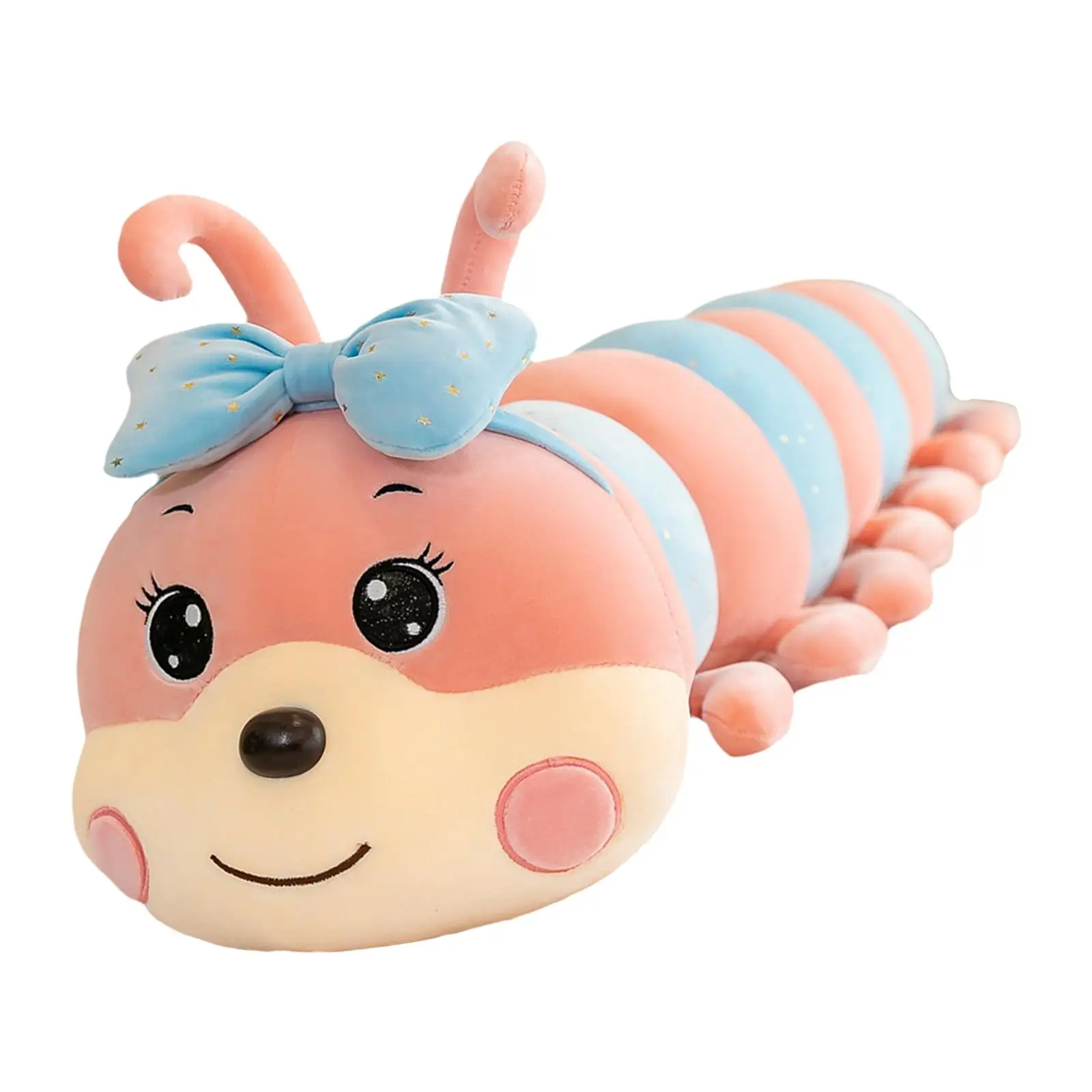 Adorable Caterpillar Wiggler Insect Worm Sleeping Pillow Cushion Stuffed Plush Doll for Kid Children Bedtime Baby Gifts