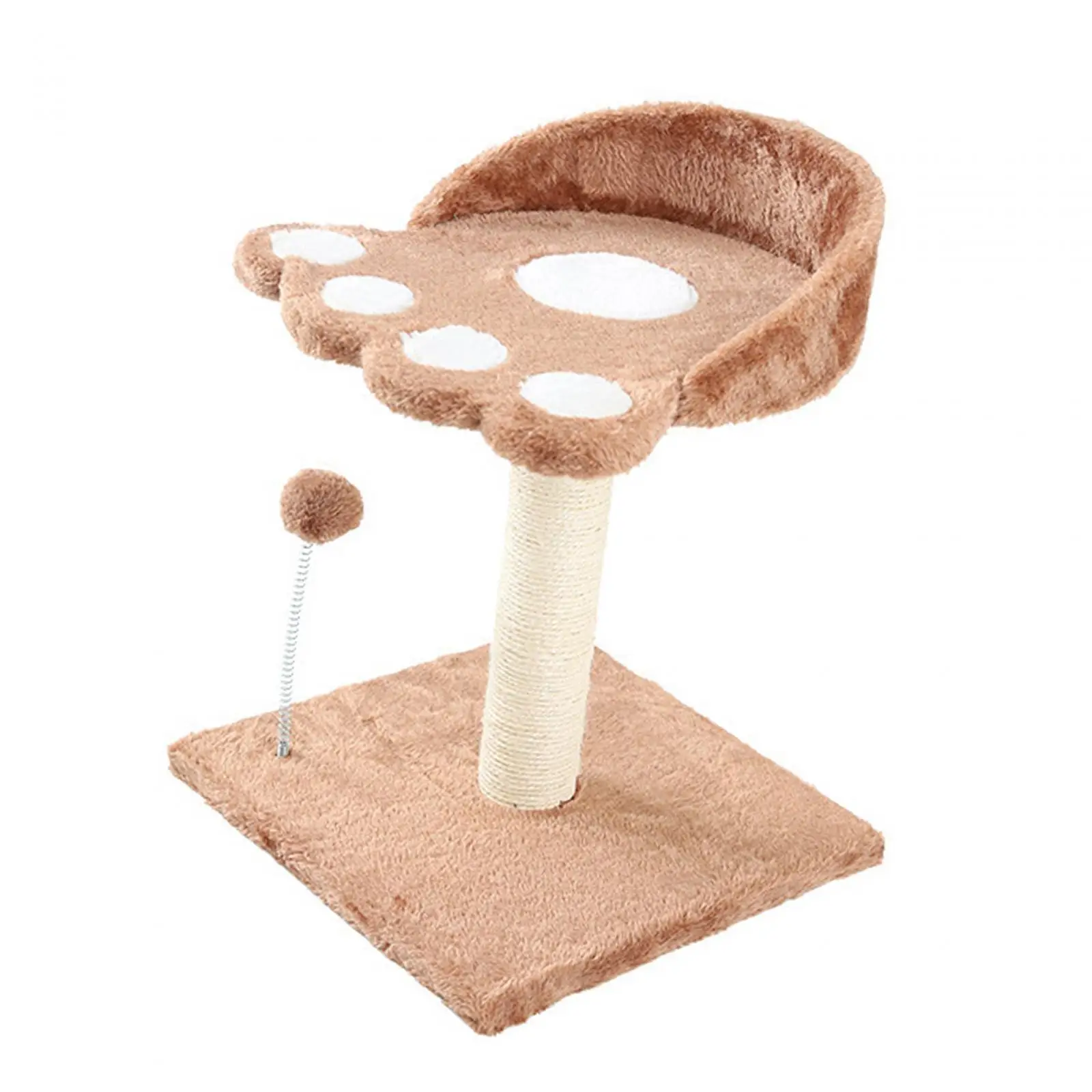 Cat Tree Towers Wear Resistant Interactive Cat Toy Ball for Play Rest Stable Cat Stand Sisal Scratch Post Cat Scratching Post