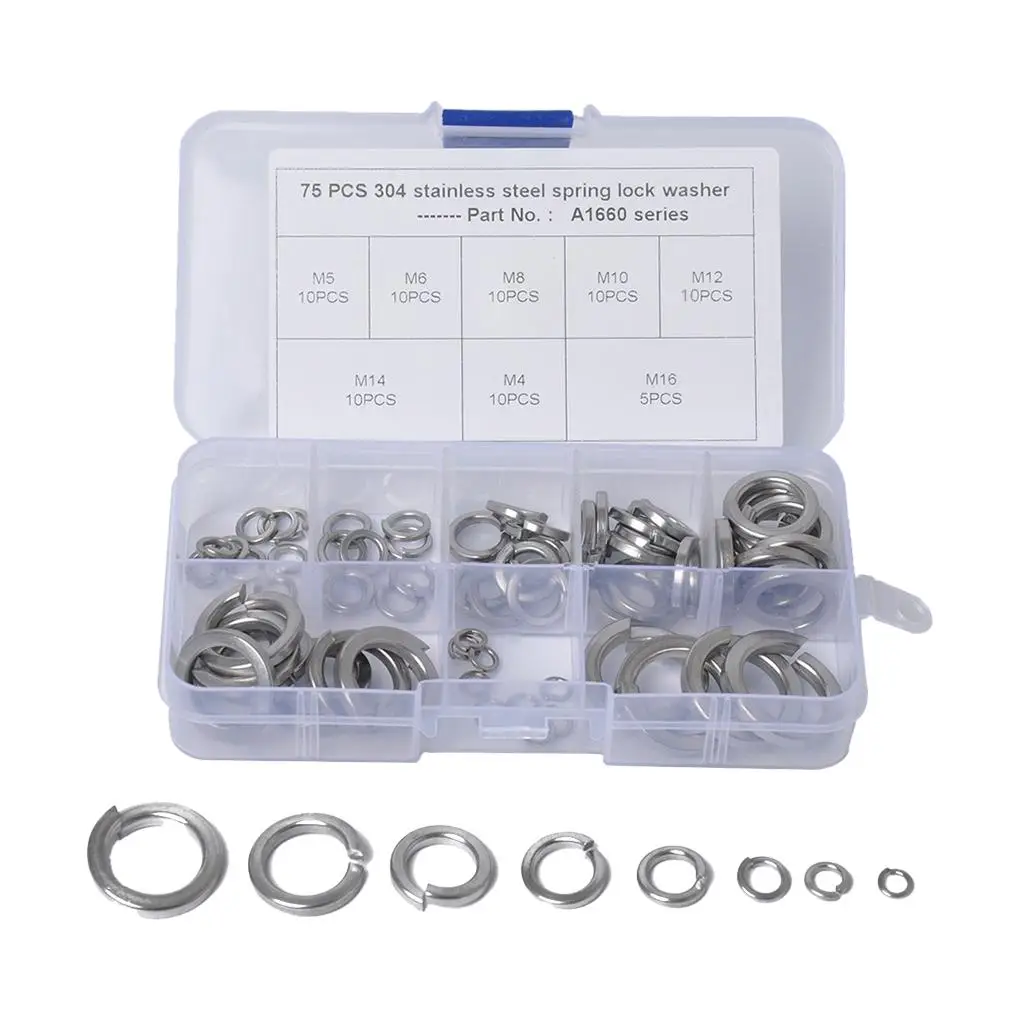 Spring Washers - M3//M5/M6/M8/M10/M12/M14/ - Stainless Steel
