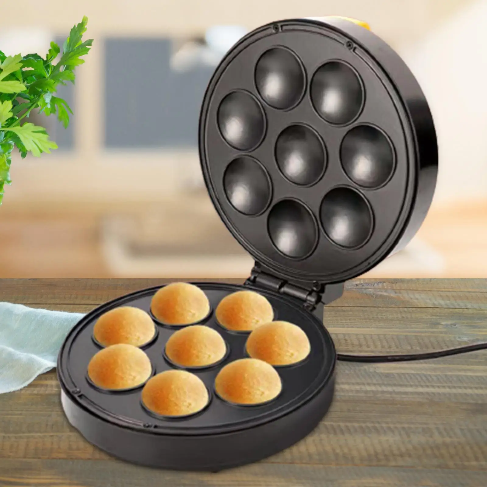 Donut Maker Machine Nonstick Surfaces Dessert or Snack Making Electric Small Doughnuts Maker Bread Maker for Kids and Adults