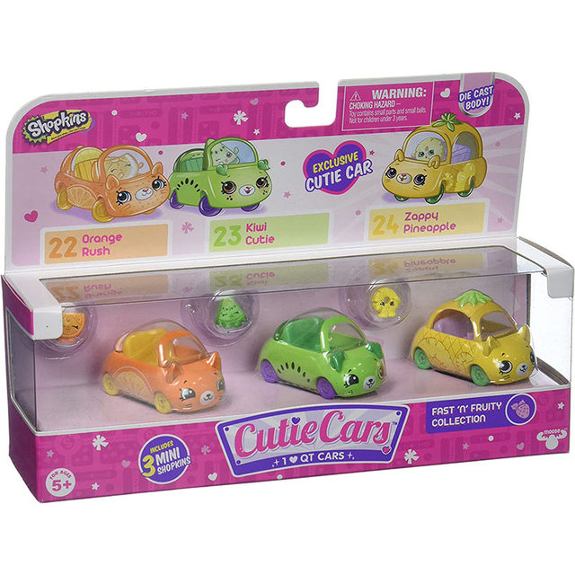 Shopkins Cutie Cars 3 Pack Collections, Die C