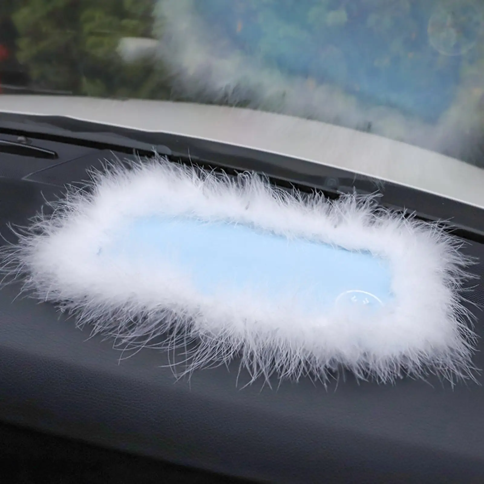 Feather Non Slip Mat,Car Decoration Cell Phone Holder,Car Dashboard Mat,Dashboard Pad for Car GPS Phone