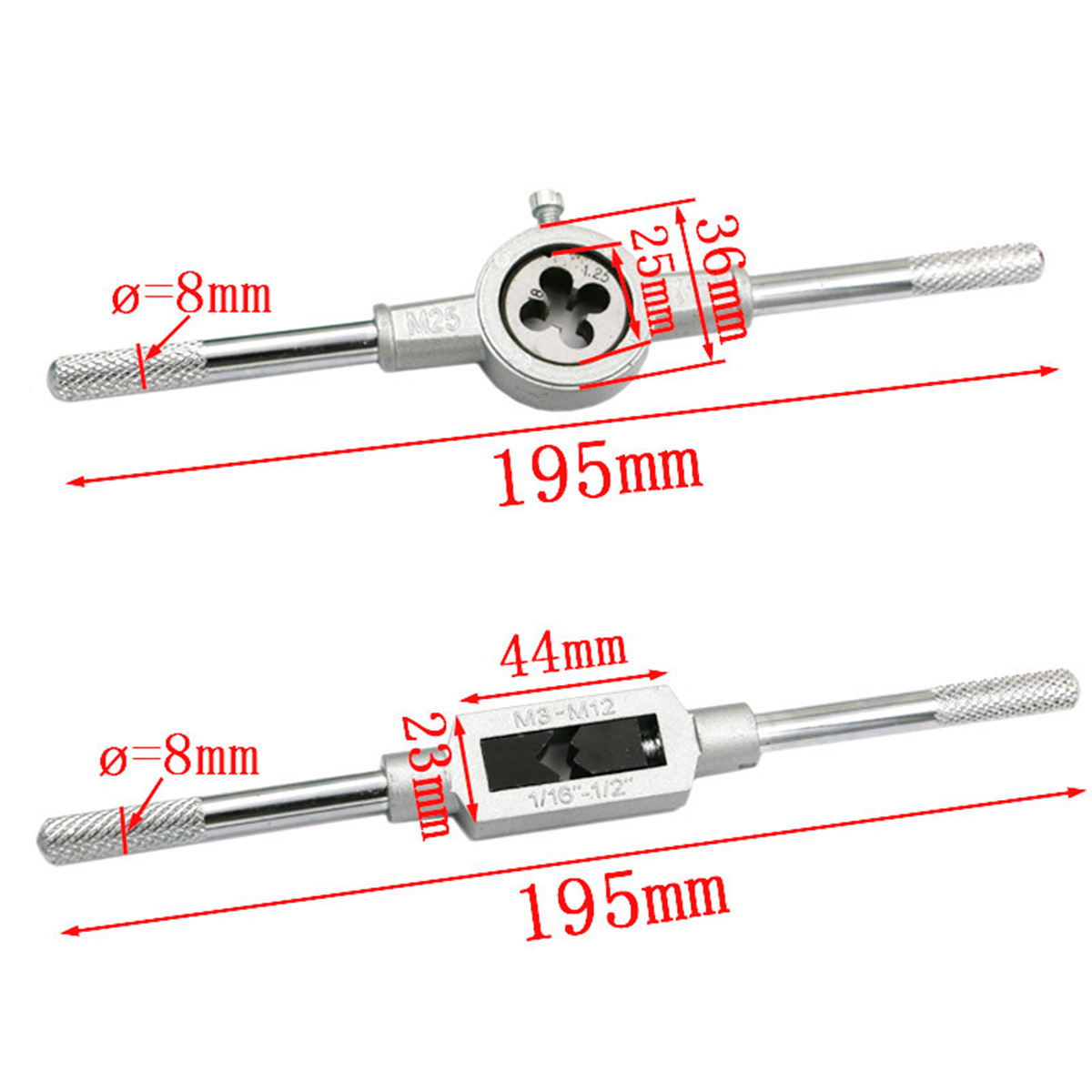 Taraud Et Filière M25 X 2.0 à Droite - Pour Filetage Métal - Acier Rapide - Pour Tour, Perceuse, Usinage