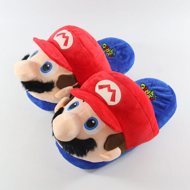 Super mario mens discount slippers