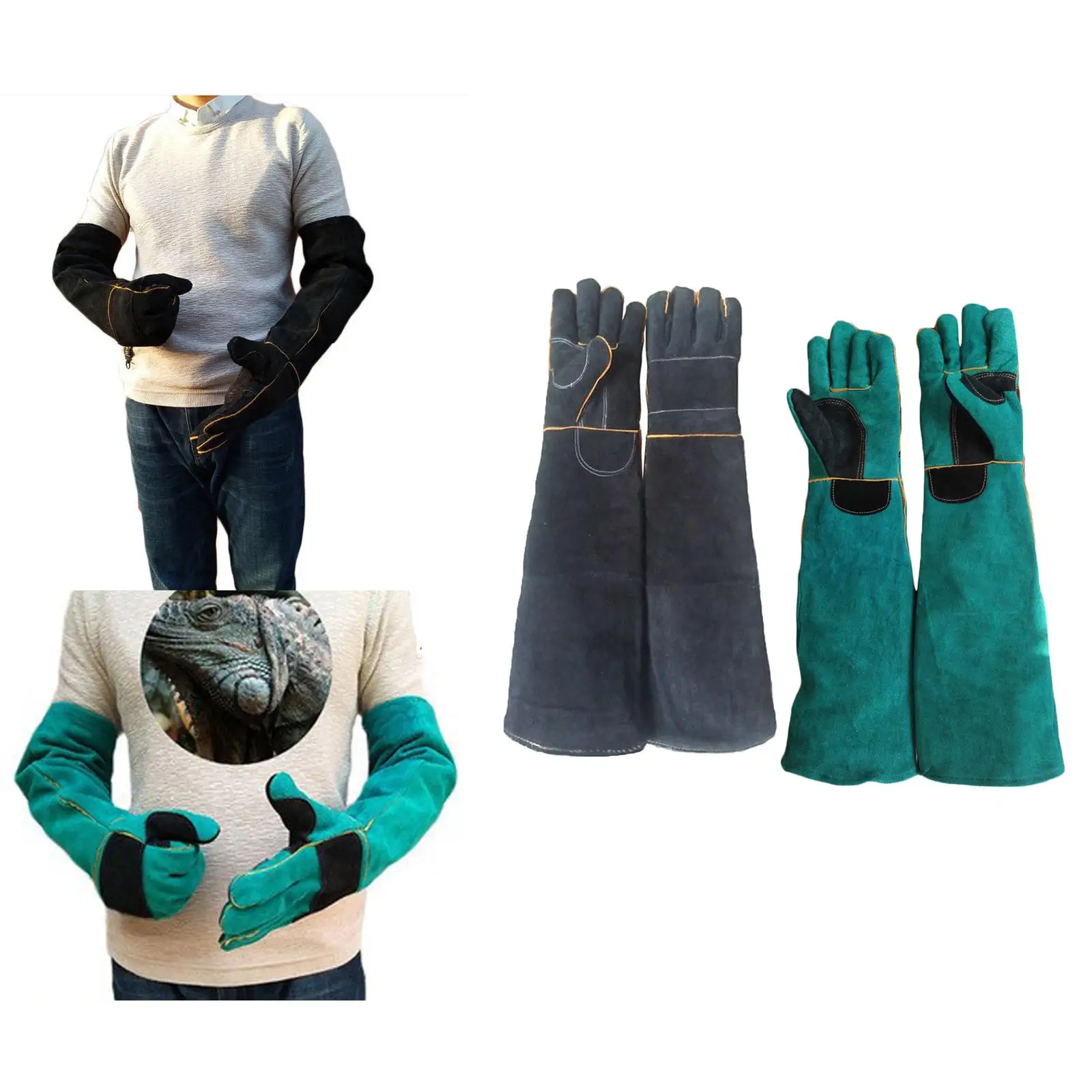 Animal  Gloves  Thickened Cowhide for Welding, Gardening, Handling