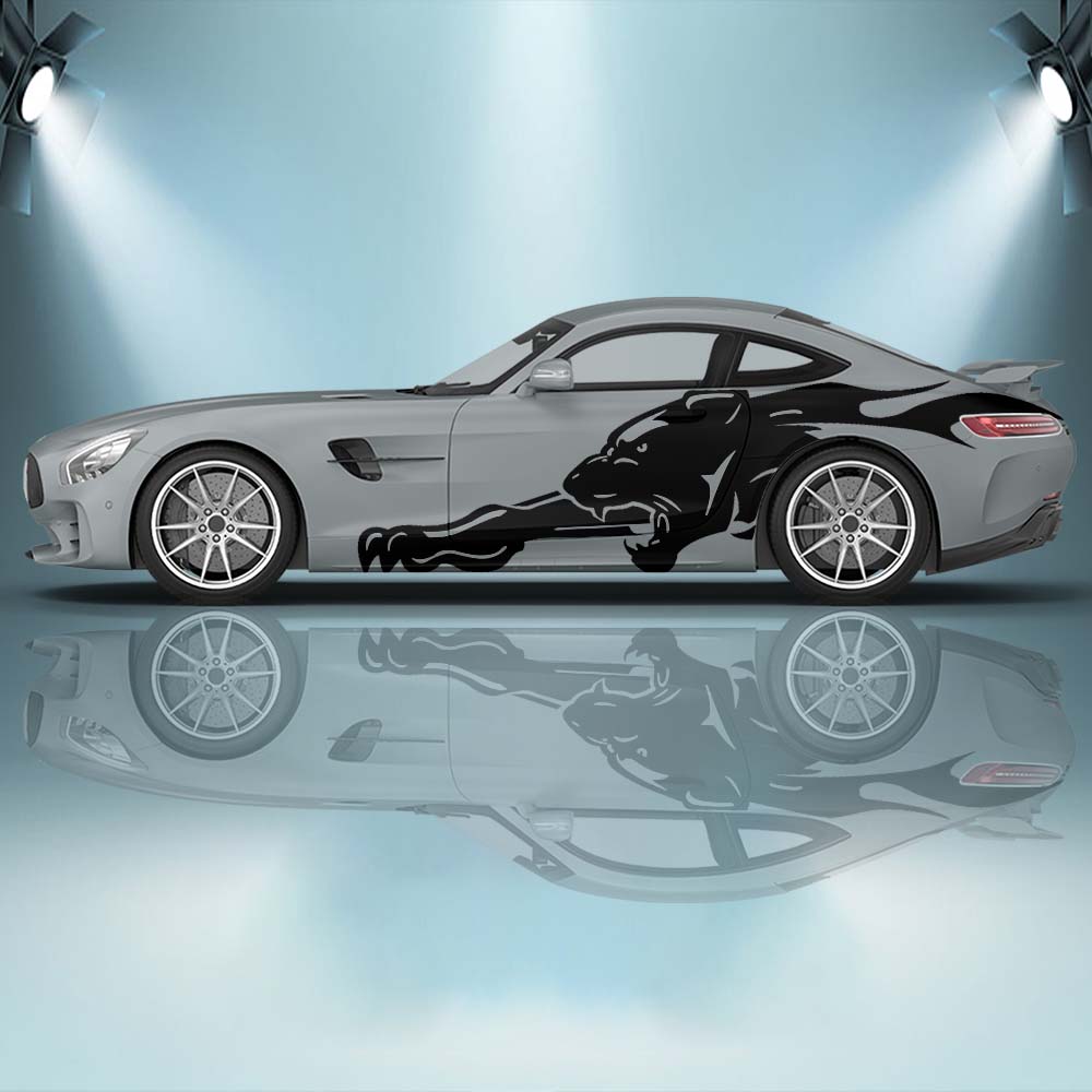 Panther und Klaue Seite Fahrzeug Malerei Aufkleber Seite Auto Aufkleber gegossen Vinyl Schmerz Auto Aufkleber Universal größe Verpackung Aufkleber – Detail 1
