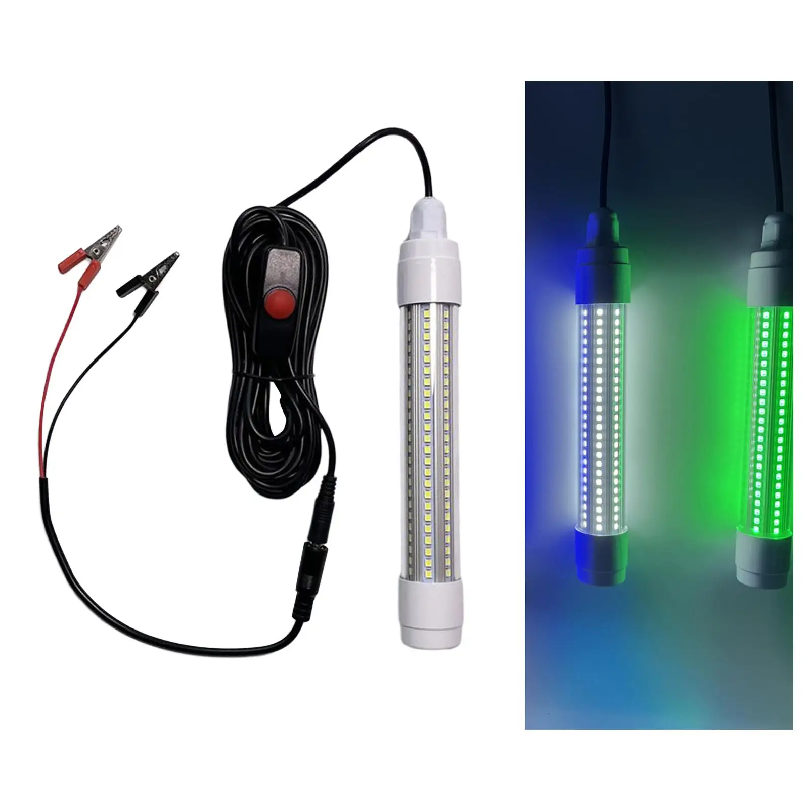 Fishing Light Lamps Underwater LED Boat Prawns Squid Lure Attract Shad