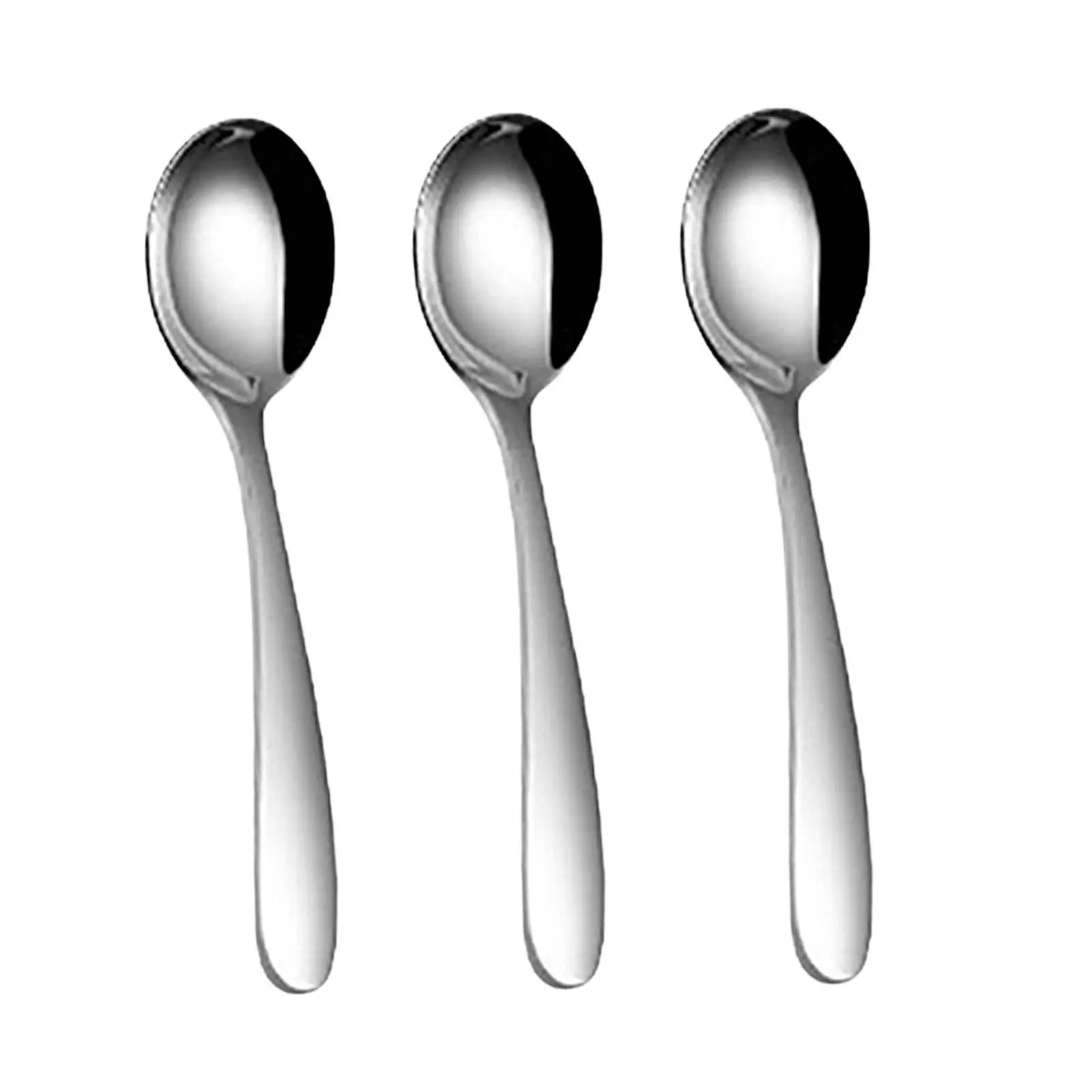 3Pcs Soup Spoon Korean Spoons Bouillon Spoon for Tea Bouillon Restaurants