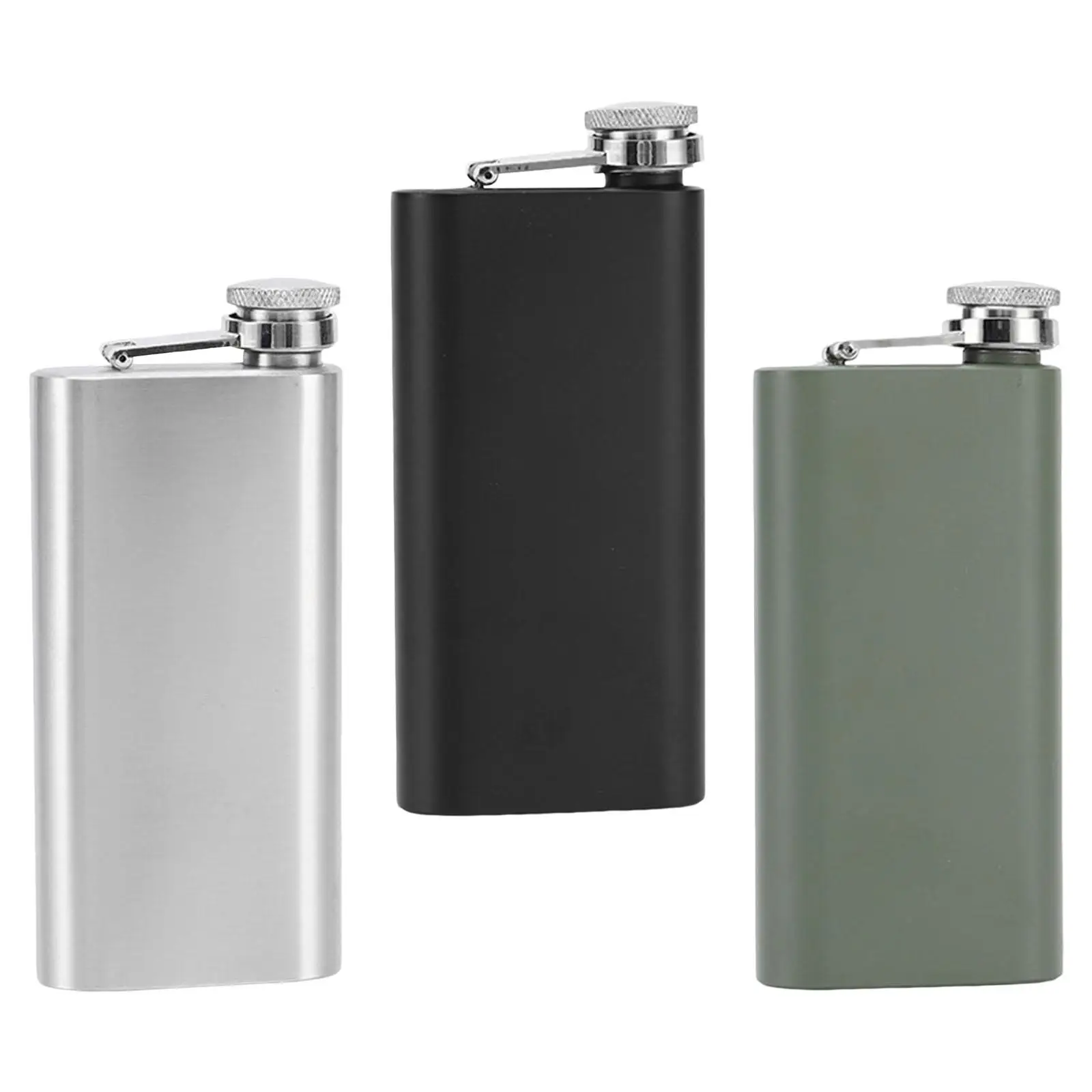 140ml Drinking Bottle Leakproof Stainless Steel liquid Flagon Portable Drink Pocket for Outgoing Hiking Wedding Hunting