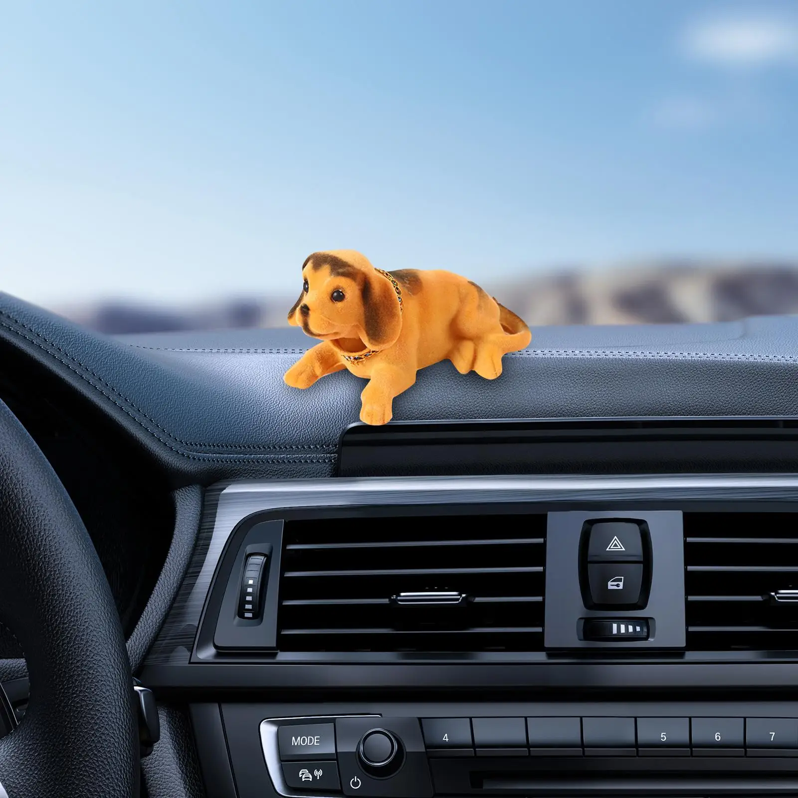 Car Decoration Nodding Dog Car Interior Accessories Kids Toy Car Dashboard Decor for Desk Home Tabletop Auto Interior Decor