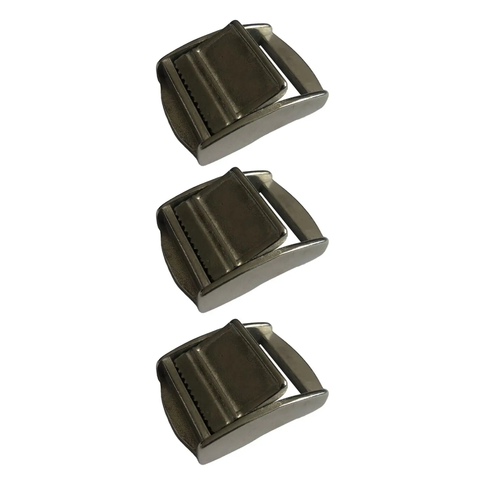 3pcs Stainless Steel Belt Cam Buckles Ending Clips Car Motorcycle Towing