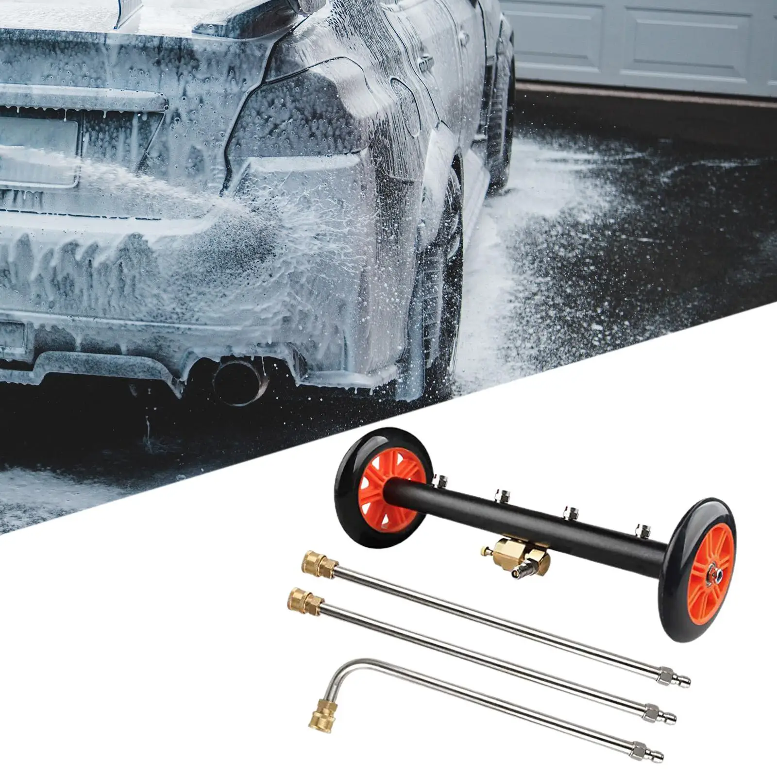 Dual Purpose Power Washer Surface Cleaner Under Car Wash Undercarriage Pressure