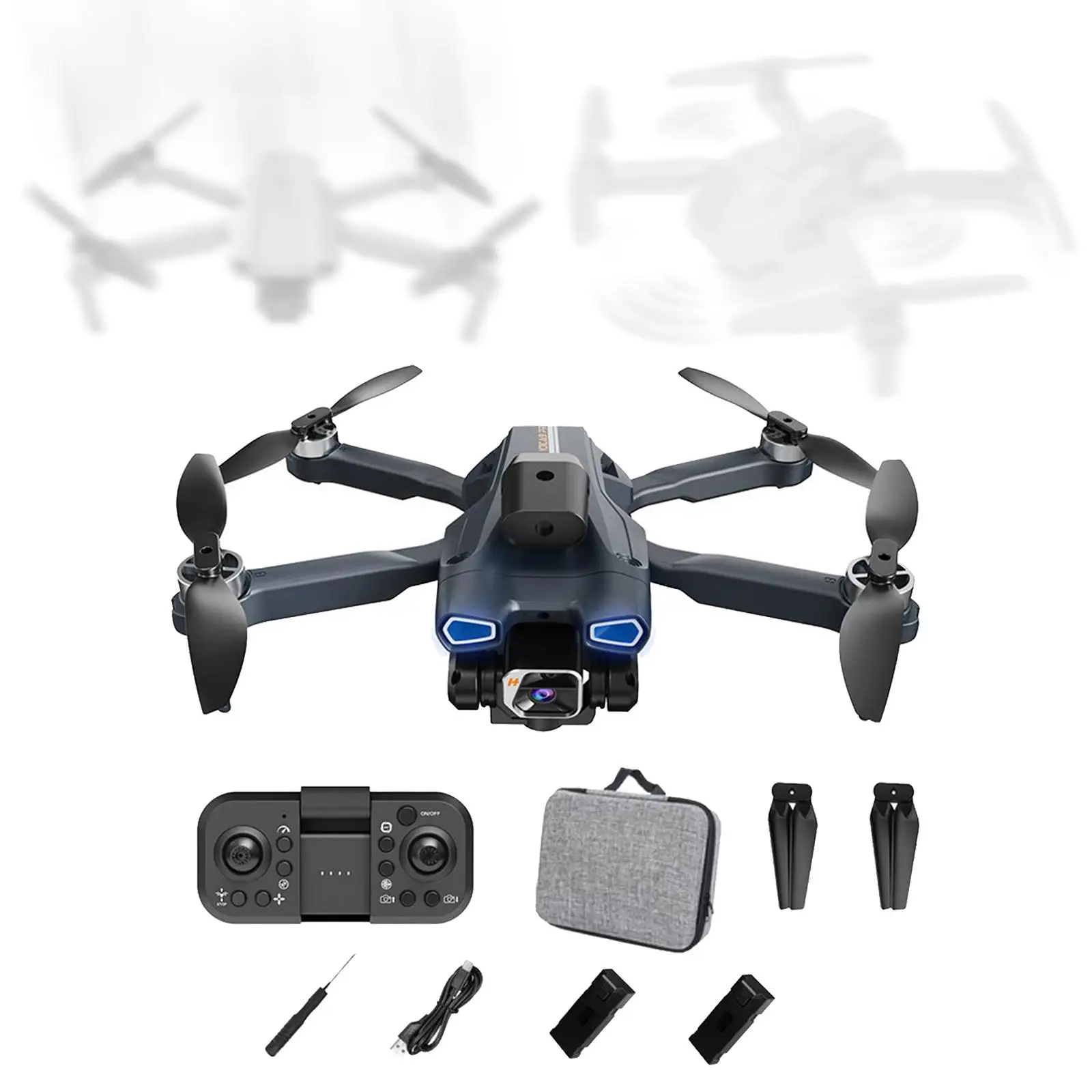 Foldable Drone with Camera for Kids Adults 6 Axis Gyroscope Gesture Photo 100M Remote Distance Lightweight Small Quadcopter Toy