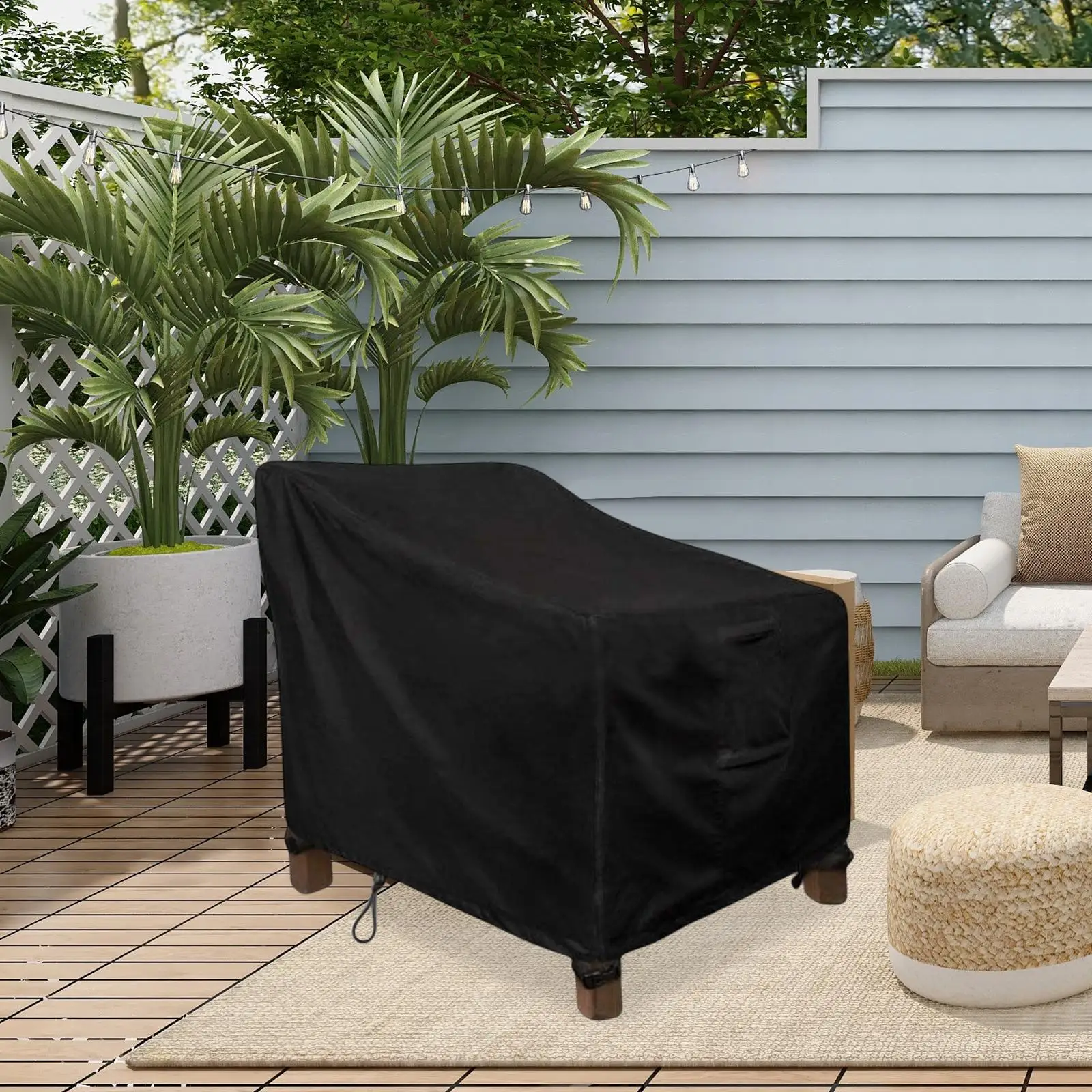 High Back Patio Chair Cover, Lounge Deep Seat Cover Heavy Duty Garden Furniture