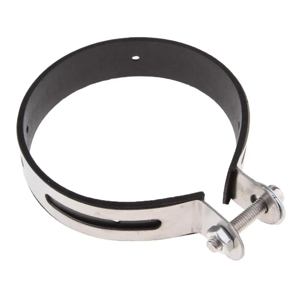 Motorcycle Exhaust Pipe Muffler Clamp Fixed Ring Support Bracket 110mm Abrazadera de tubo de escape tuyau d`echappement