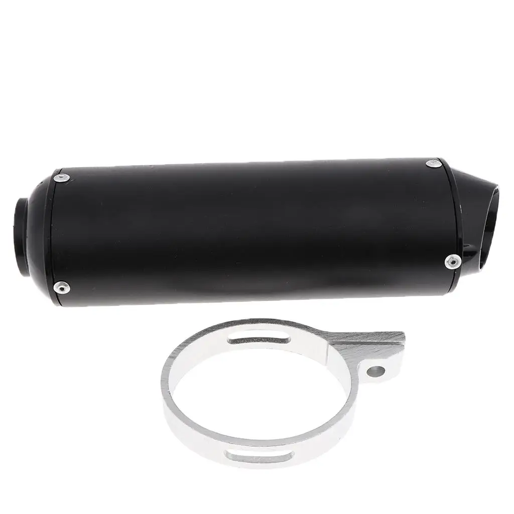 38mm  Carbon Fiber Motorcycle Scooter Exhaust  W/Movable 