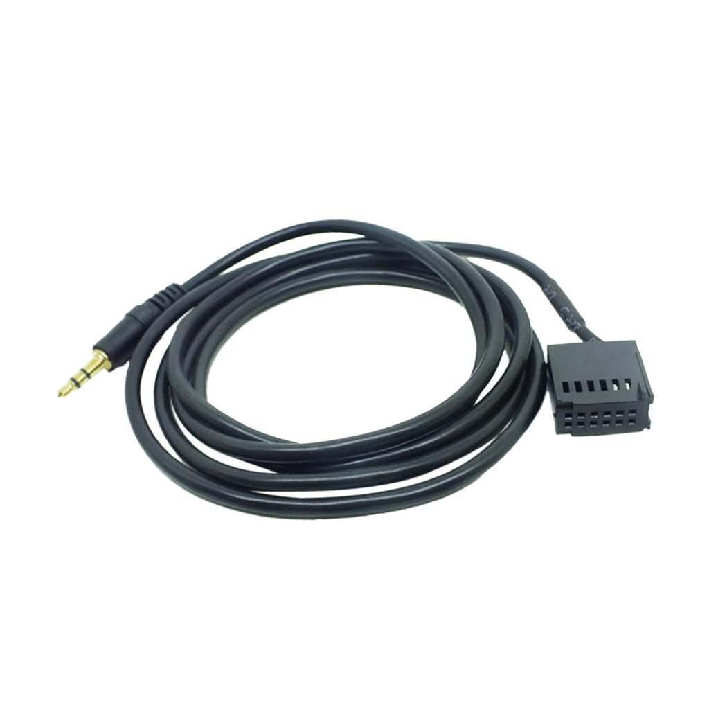 12Pin Black 3.5mm In Adapter Audio Cable for Mk2