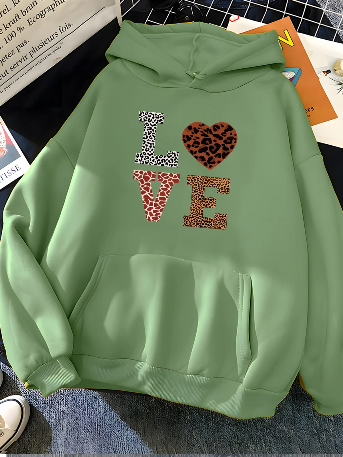 Title 8, Hirsionsan Love Letter Print Sweatshirt for Wom...