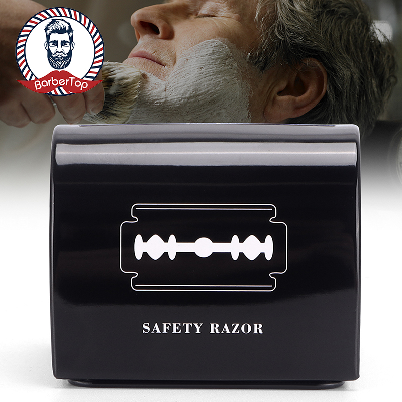 Best of Barbershop Safe Guard Razor Blade Disposal Case Storage Bank Safety Disposable Recycling Bin Box Black Reviews & Tips