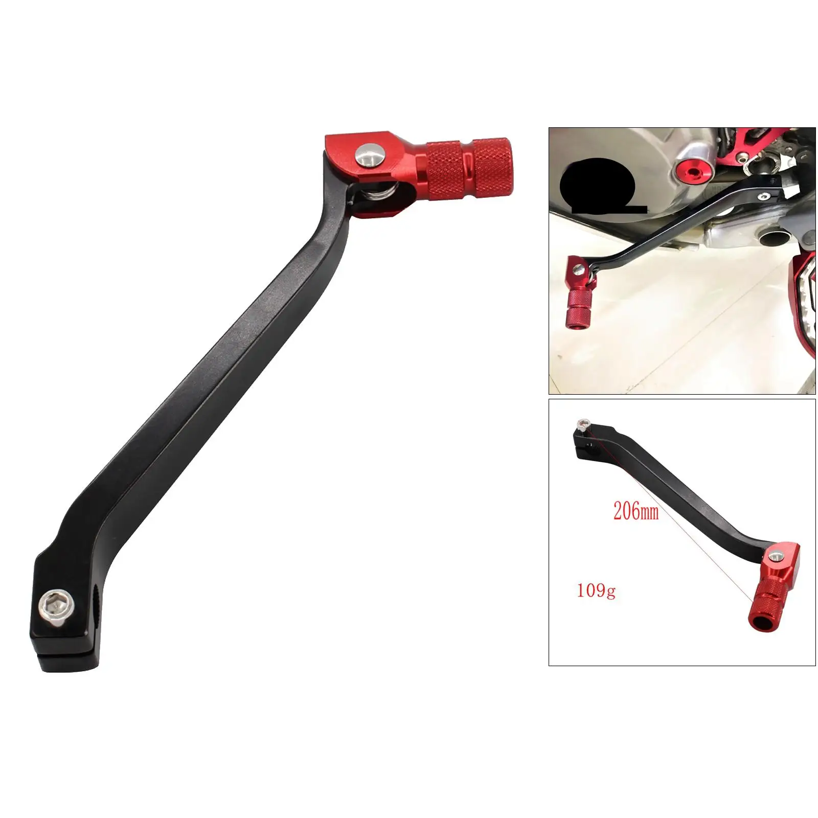 Red And Black  Universal Folding Gear  Lever for  CRF250 2014
