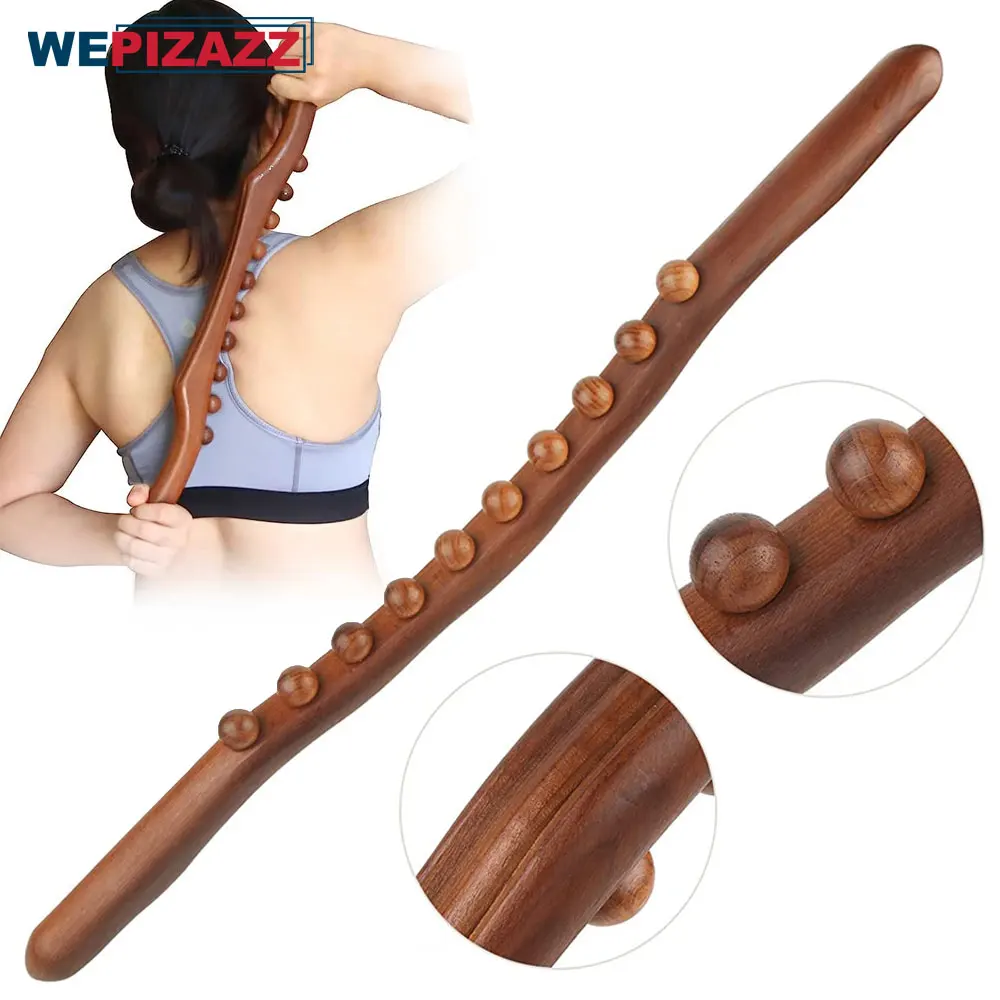 Best of Guasha Wood Stick Tools Wooden Therapy Scraping Lymphatic Drainage Massager, 8 / 10 Beads Point Treatment Gua Sha Tools Back, Legs Reviews & Tips