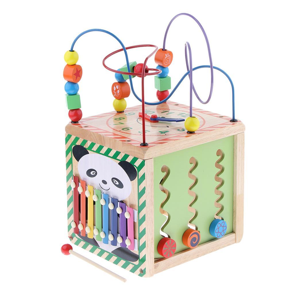   Activity   Including Clock, Gears, Xylophone, Alphabet Animals Blocks, , Baby Development Toy