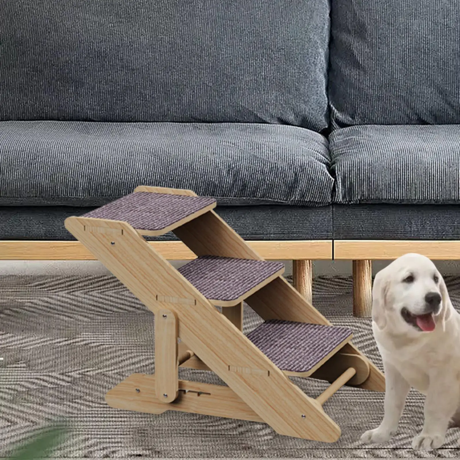 Pet Dog Stairs Ladder Dog Ramp Removable for Small Dogs Cats Pet Steps Dog Climbing Ladder Cat Stairs Car Couch Bed Home