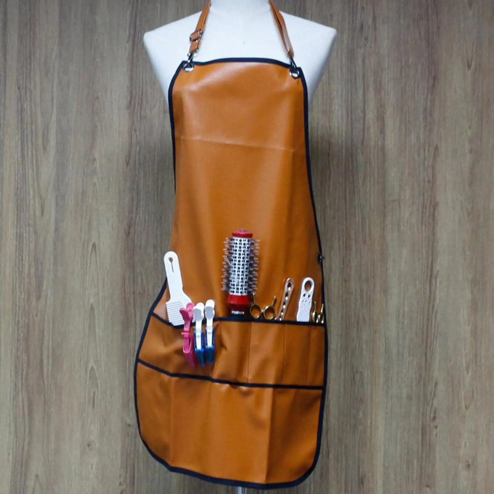 PU Leather Barber Apron for Women and Men with Pockets, Hair , , Salon , Cosmetology Supplies