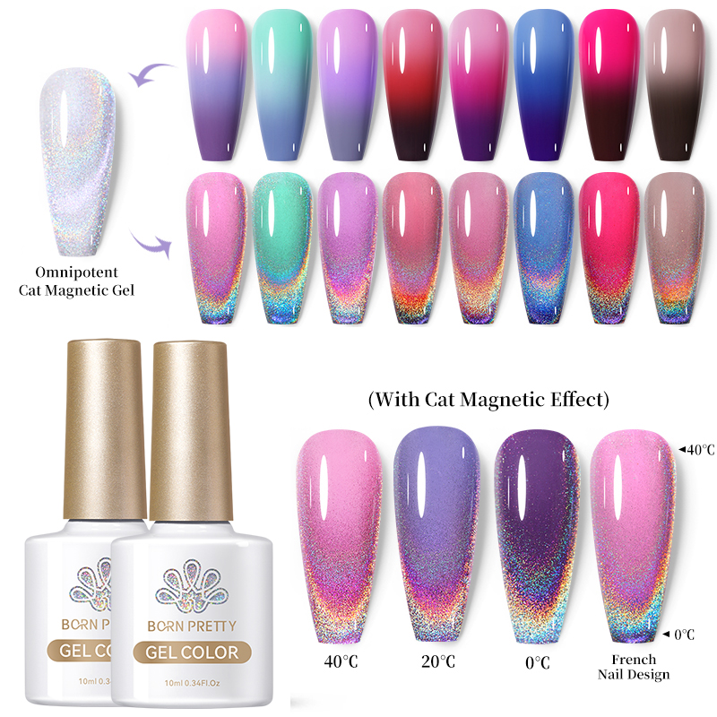 Description Picture 2 of itemBORN PRETTY Thermal Omnipotent Magnetic Gel Polish Temperature Color Changing Cat Magnet Soak Off Semi Permanent Holo Varnish