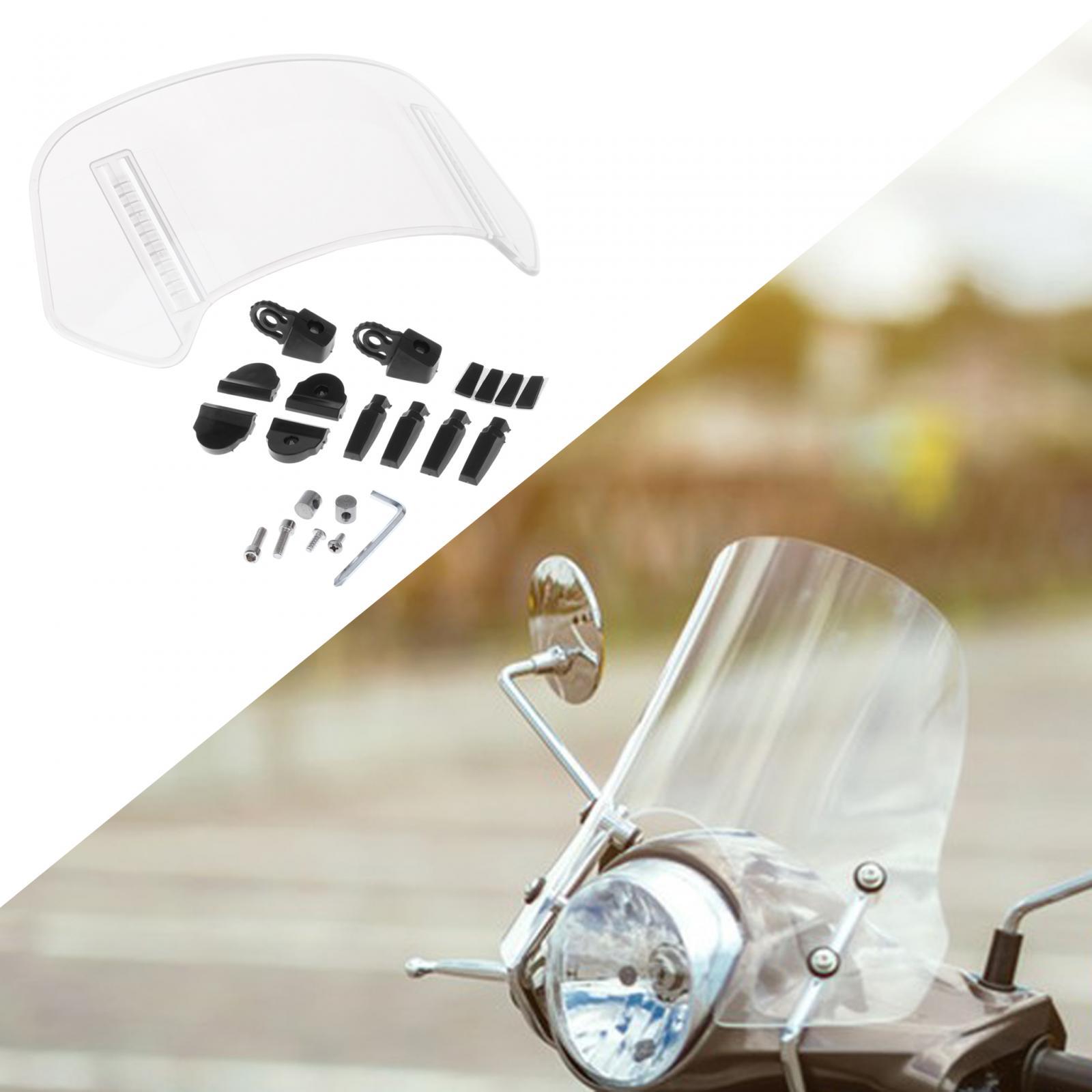 Motorcycle Windshield Extension Clip on Sturdy Heightened Windscreen Spoiler