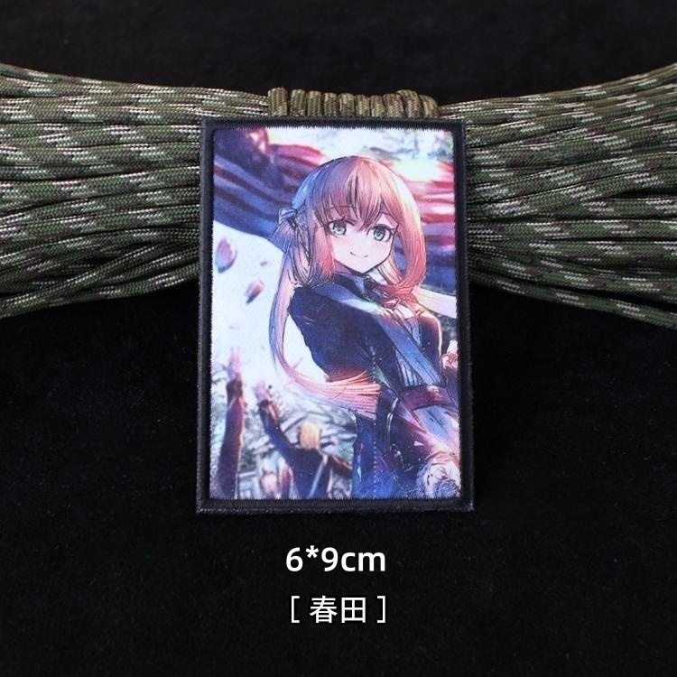 Mädchen Frontline Patches für Kleidung Stickerei Anime Patch Gun Mädchen taktische Abzeichen auf Rucksack Militär Hook Loop Armband – Detail 8