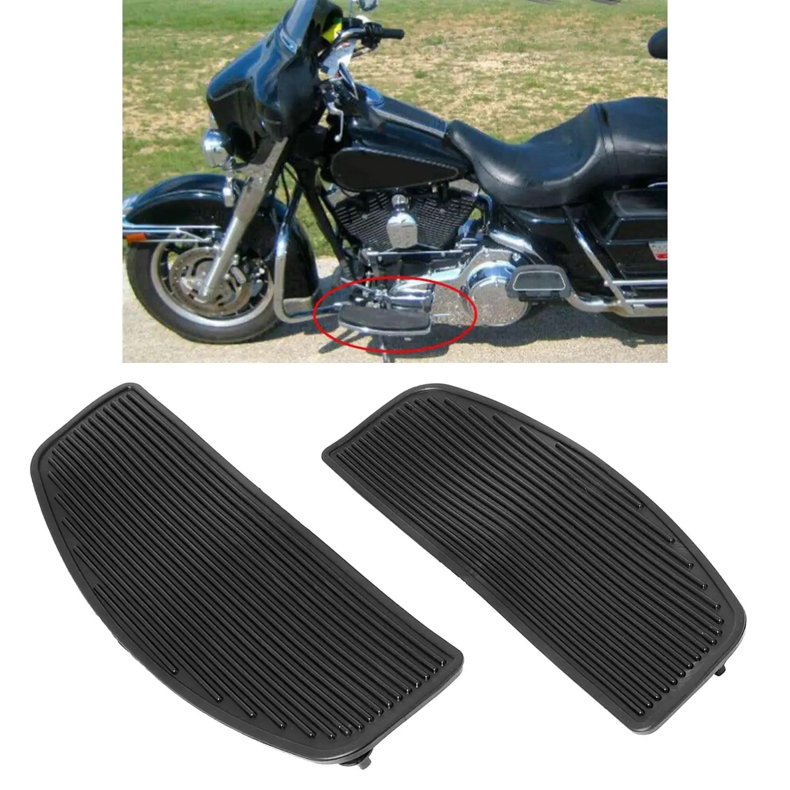 Motorcycle Pedals Driver Side Easy to Install Accessories Floorboards Fit for Harley