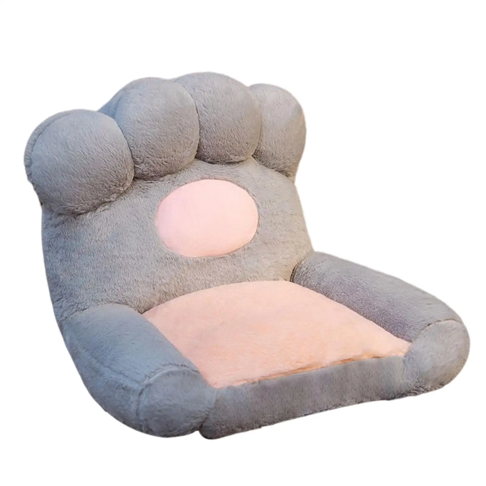 Cute Lazy Sofa Seat Cushion Embroidery Washable Exquisite anti slip cozy Paw Plush Cushion for Study Outdoor Balcony