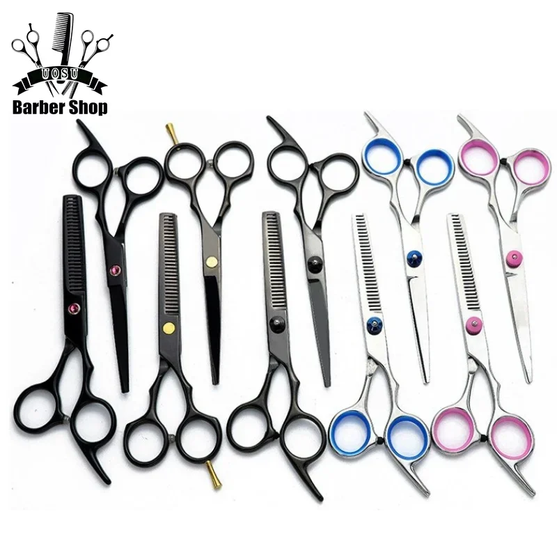 Best of 6 Inch Hair Scissors Flat Tooth Shear Professional Hairdressing Scissors Barber HairCutting Thinning Scissors Hairdressing Tools Reviews & Tips