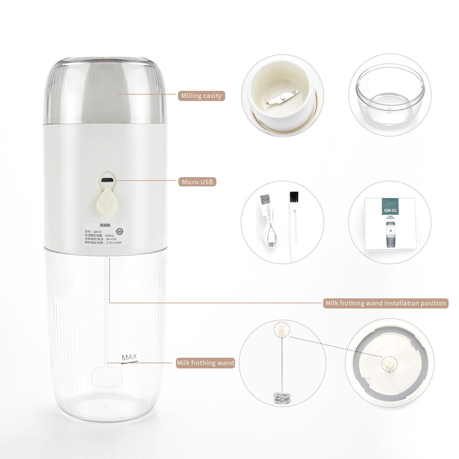 Automatic Milk Frother 150ml 45W Drink Mixer Coffee Frother for Hot & Cold Froth Maker