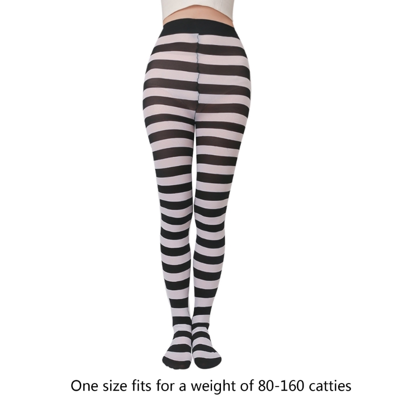 Frauen lässig gestreifte Strumpfhose Weihnachten gestreifte Leggings in voller Länge Strumpfhosen – Detail 5