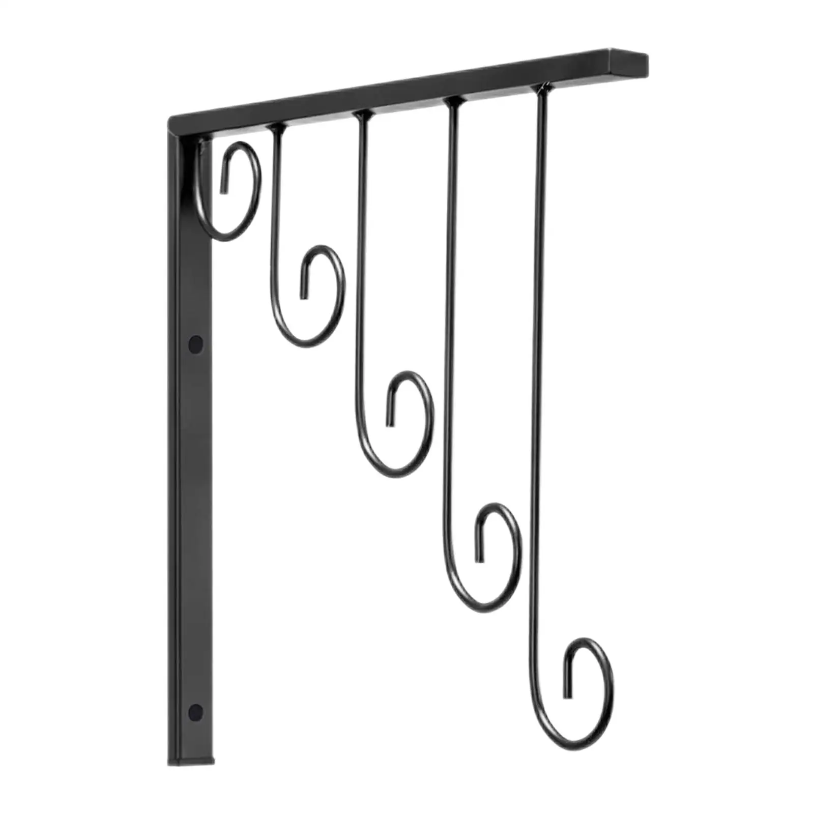Wrought Iron Hangers Wall Mount Easy Installation Durable Hanging Clothes Display Rack for Home Coat Pants Jeans Clothes Storage