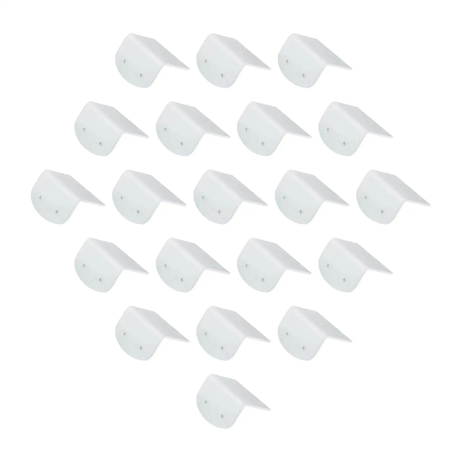 20 Pieces Acrylic Earring Display Cards White Accessory Durable Lightweight Portable for DIY Crafts Showcase Retail store
