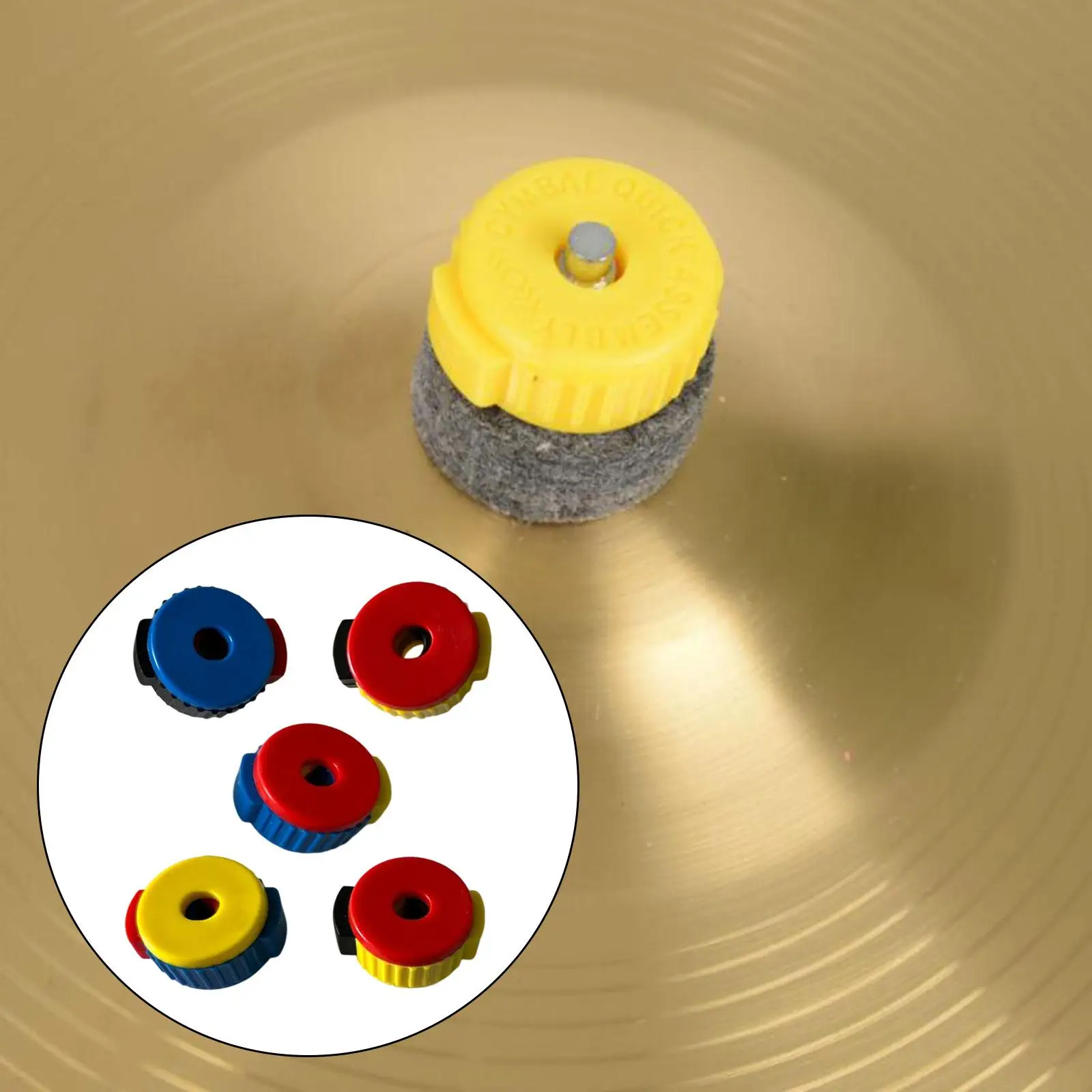 5x Cymbal Quick Release Nut Drum Set Buckle Instrument Accessories
