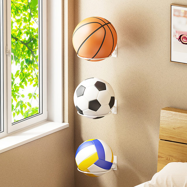 Support d'affichage de ballon mural, support de basket-ball, football,  football, volley-ball, exercice, noir, évaluation à domicile, amoureux de  ballon, 1 pièce - AliExpress