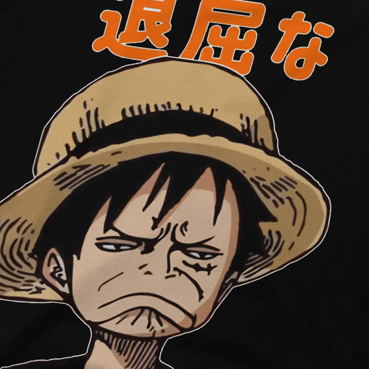 Luffy Funny Face TShirt For Male ONE PIECE Clothing Novelty Polyester T Shirt Homme
